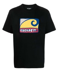 Мужская черная футболка с круглым вырезом с принтом от Carhartt WIP
