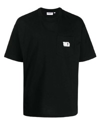 Мужская черная футболка с круглым вырезом с принтом от Chocoolate
