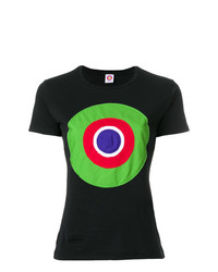 Женская черная футболка с круглым вырезом с принтом от Circled Be Different