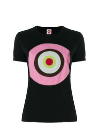 Женская черная футболка с круглым вырезом с принтом от Circled Be Different