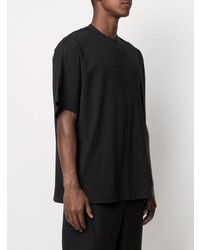 Мужская черная футболка с круглым вырезом с принтом от Y-3