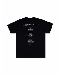 Мужская черная футболка с круглым вырезом с принтом от Supreme