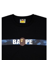 Мужская черная футболка с круглым вырезом с принтом от A Bathing Ape