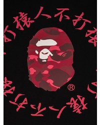 Мужская черная футболка с круглым вырезом с принтом от A Bathing Ape