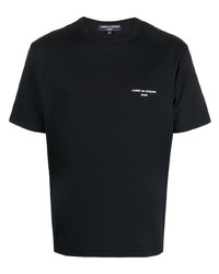 Мужская черная футболка с круглым вырезом с принтом от Comme des Garcons Homme