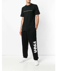 Мужская черная футболка с круглым вырезом с принтом от Pam Perks And Mini