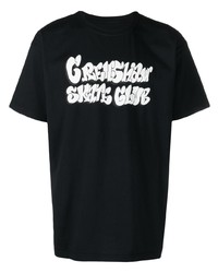 Мужская черная футболка с круглым вырезом с принтом от CRENSHAW SKATE CLUB