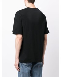 Мужская черная футболка с круглым вырезом с принтом от SPORT b. by agnès b.