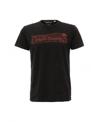 Мужская черная футболка с круглым вырезом с принтом от Denim &amp; Supply Ralph Lauren