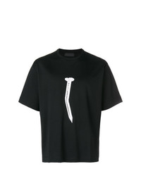 Мужская черная футболка с круглым вырезом с принтом от Diesel Black Gold