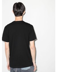 Мужская черная футболка с круглым вырезом с принтом от VIVENDII