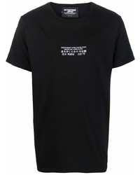 Мужская черная футболка с круглым вырезом с принтом от Enterprise Japan