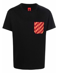 Мужская черная футболка с круглым вырезом с принтом от Ferrari