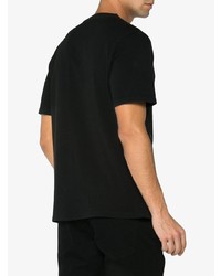Мужская черная футболка с круглым вырезом с принтом от JW Anderson