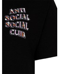 Мужская черная футболка с круглым вырезом с принтом от Anti Social Social Club