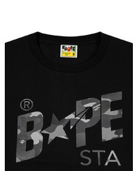 Мужская черная футболка с круглым вырезом с принтом от A Bathing Ape