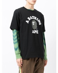 Мужская черная футболка с круглым вырезом с принтом от A Bathing Ape