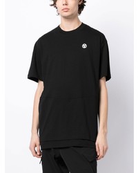 Мужская черная футболка с круглым вырезом с принтом от ACRONYM