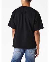 Мужская черная футболка с круглым вырезом с принтом от Rhude