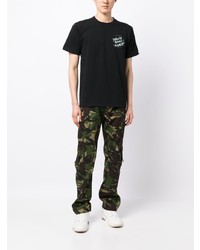 Мужская черная футболка с круглым вырезом с принтом от A Bathing Ape