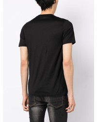 Мужская черная футболка с круглым вырезом с принтом от Private Stock
