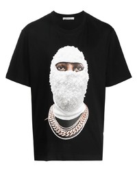 Мужская черная футболка с круглым вырезом с принтом от Ih Nom Uh Nit