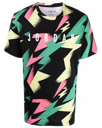 Мужская черная футболка с круглым вырезом с принтом от Jordan