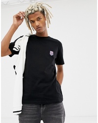 Мужская черная футболка с круглым вырезом с принтом от K-Swiss