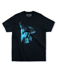 Мужская черная футболка с круглым вырезом с принтом от Kid Cudi