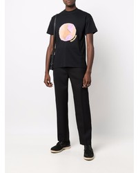 Мужская черная футболка с круглым вырезом с принтом от Jacquemus