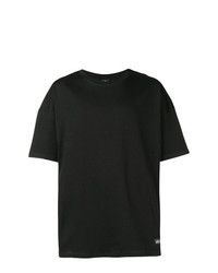 Мужская черная футболка с круглым вырезом с принтом от Les (Art)ists