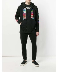 Мужская черная футболка с круглым вырезом с принтом от Marcelo Burlon County of Milan