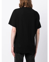Мужская черная футболка с круглым вырезом с принтом от Doublet
