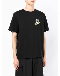 Мужская черная футболка с круглым вырезом с принтом от BAPE BLACK *A BATHING APE®