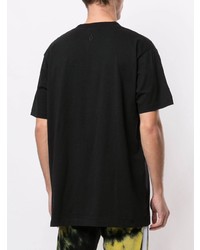 Мужская черная футболка с круглым вырезом с принтом от Marcelo Burlon County of Milan