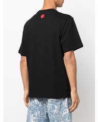 Мужская черная футболка с круглым вырезом с принтом от Icecream
