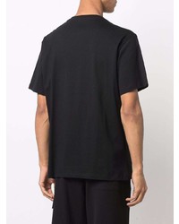 Мужская черная футболка с круглым вырезом с принтом от Loewe
