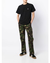 Мужская черная футболка с круглым вырезом с принтом от A Bathing Ape