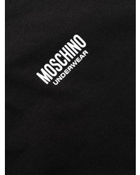 Мужская черная футболка с круглым вырезом с принтом от Moschino