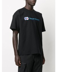 Мужская черная футболка с круглым вырезом с принтом от PACCBET