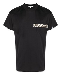 Мужская черная футболка с круглым вырезом с принтом от MACKINTOSH