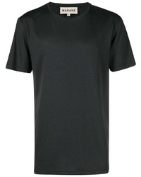 Мужская черная футболка с круглым вырезом с принтом от Marané