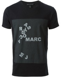Мужская черная футболка с круглым вырезом с принтом от Marc by Marc Jacobs