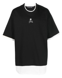 Мужская черная футболка с круглым вырезом с принтом от Mastermind Japan