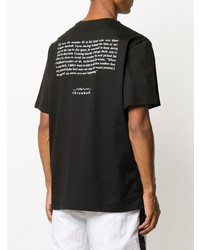 Мужская черная футболка с круглым вырезом с принтом от Throwback.