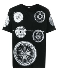 Мужская черная футболка с круглым вырезом с принтом от MSFTSrep