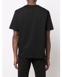 Мужская черная футболка с круглым вырезом с принтом от N°21