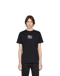 Мужская черная футболка с круглым вырезом с принтом от Norse Projects