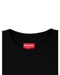 Мужская черная футболка с круглым вырезом с принтом от Supreme