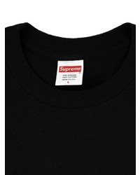 Мужская черная футболка с круглым вырезом с принтом от Supreme